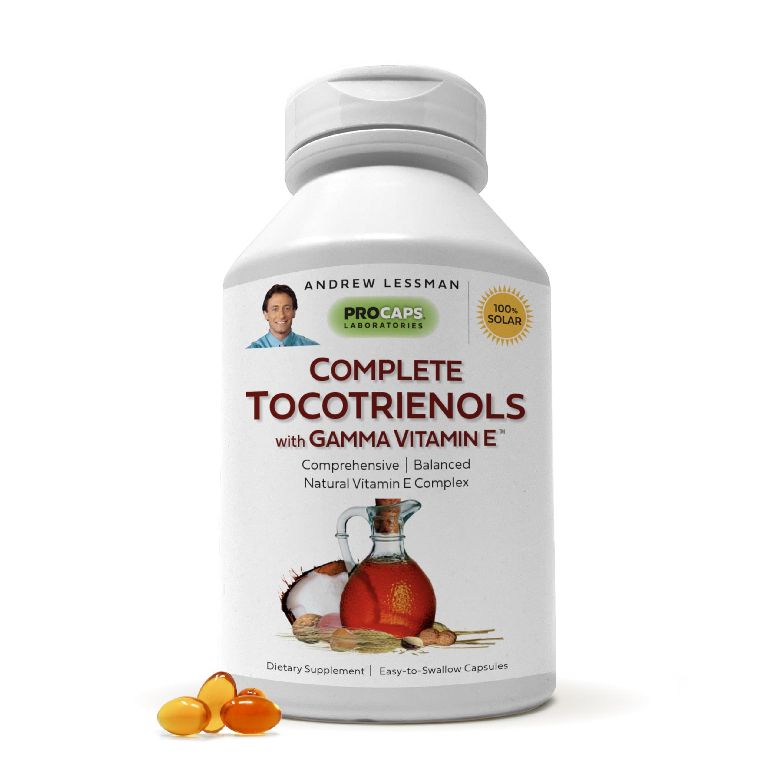ANDREW LESSMAN Andrew Lessman Complete Tocotrienols with Gamma Vitamin E 240 Softgels  Eight Forms of Vitamin E (Alpha, Beta, Gamma & Delta Tocopherols and Tocotrienols). Powerful Anti-oxidant. No Additives