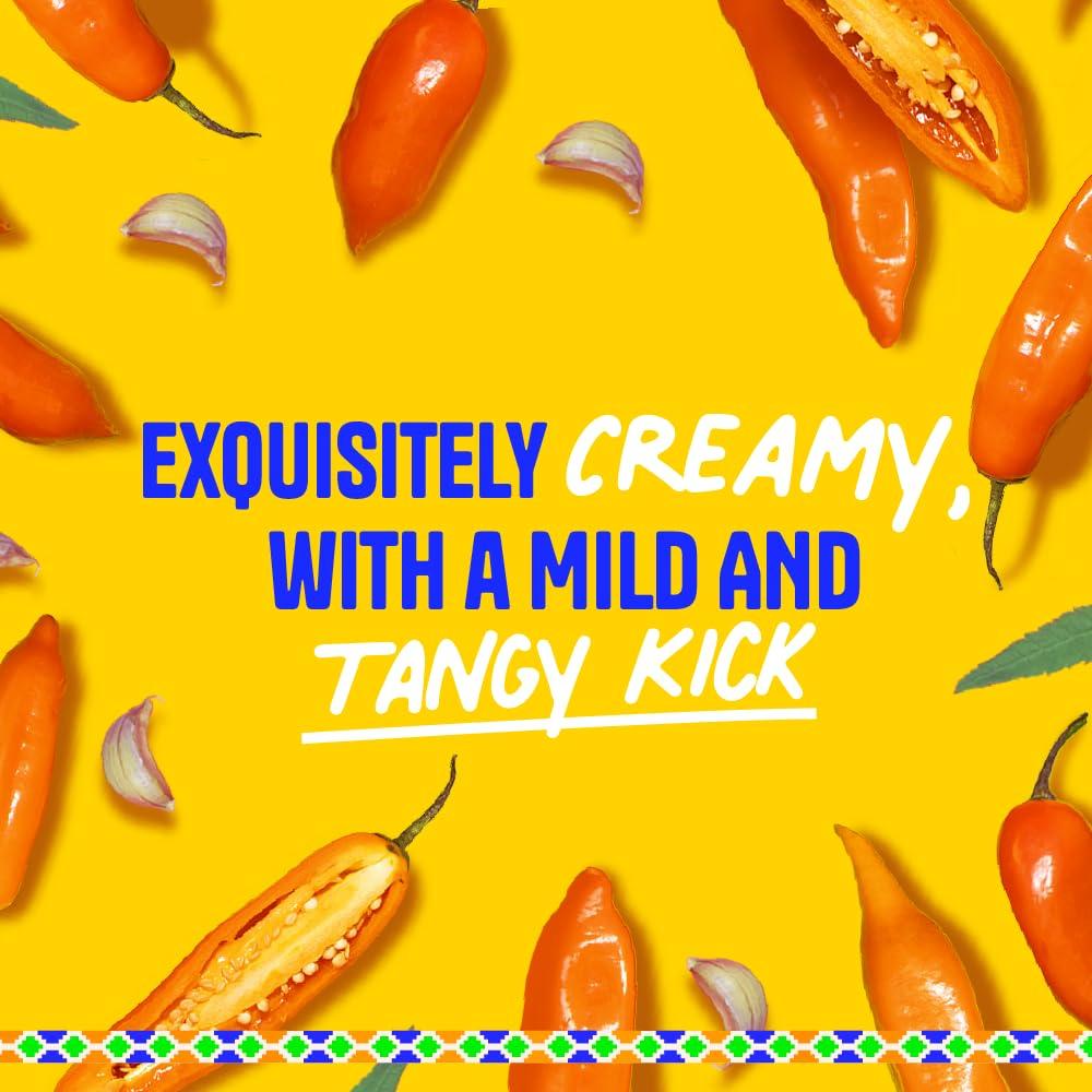 TARI Tari Hot Sauce - Peruvian Aji Amarillo - Perfect for Burgers, Tacos, Eggs, Chicken & more - 11.8 oz