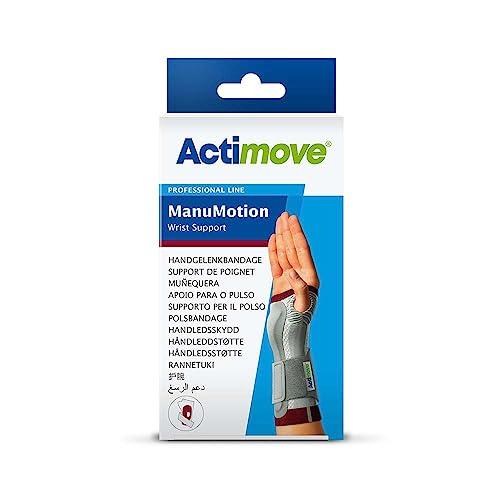 Actimove Actimove Professional ManuMotion Wrist Support | Wrist Brace with Thumb Support for Arthrosis, Rheumatoid Arthritis, Sprains, Tendon, Soft Tissue & Ligament Injuries, Postoperative Care | White, Left, Large
