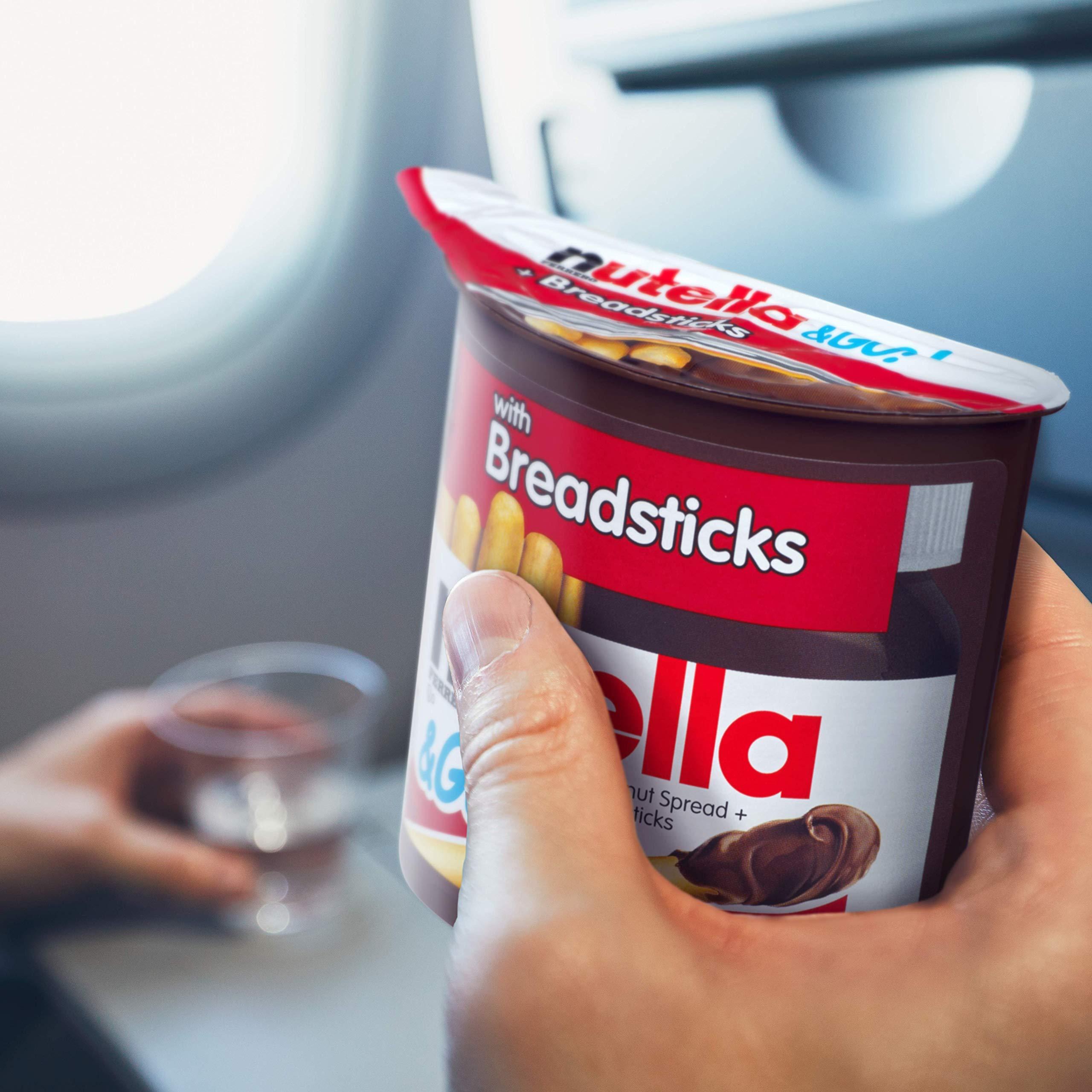 Nutella Nutella and Go Snack Packs, Chocolate Hazelnut Spread with Breadsticks, Perfect Bulk Snacks for Kids' Lunch Boxes, 1.8 oz, Pack of 4