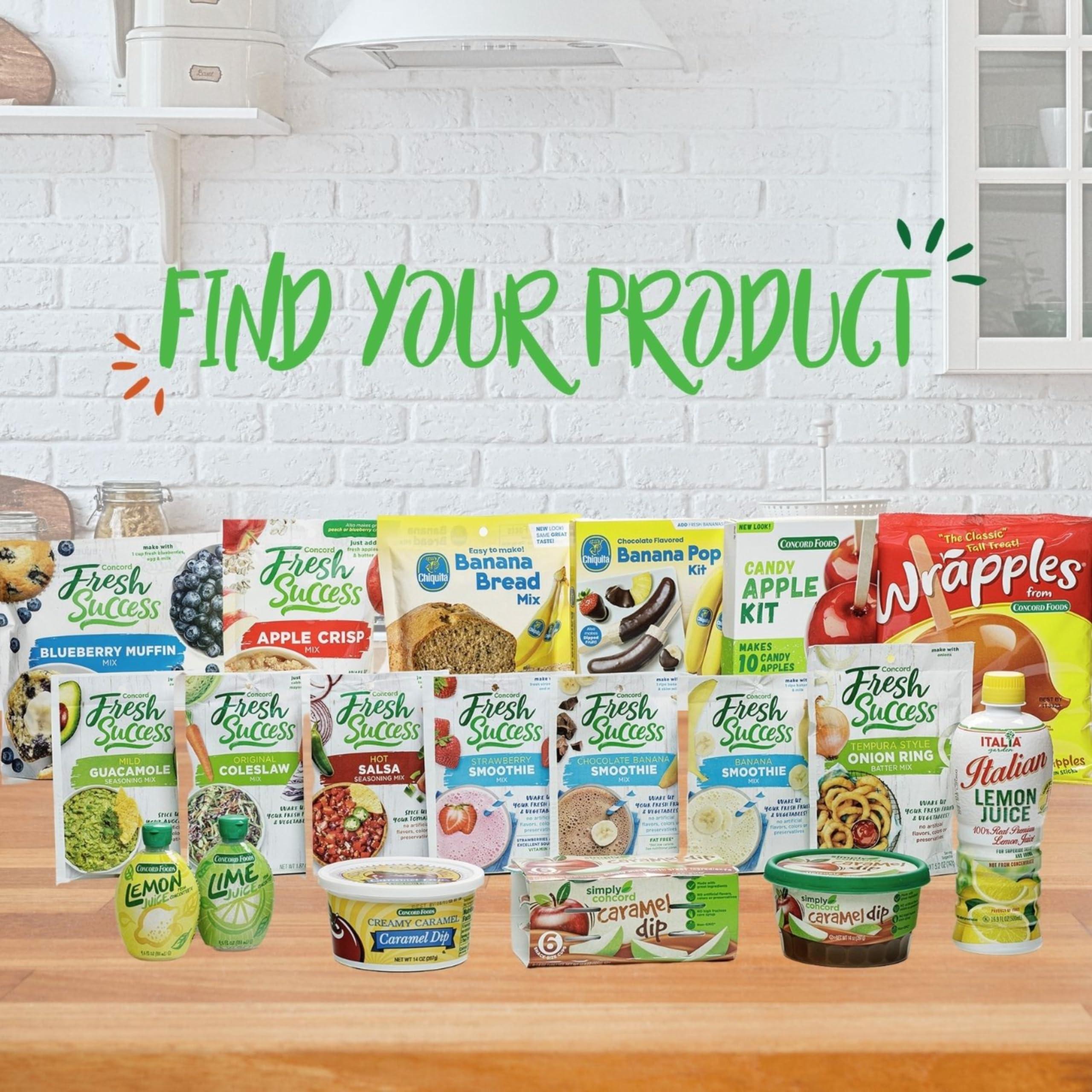 Concord Foods Concord Foods Mild Guacamole Mix Authentic Flavor for Dips, Avocados, and Salsas with Natural Flavor and Easy Preparation - Perfect for Homemade Guacamole - 1.1 oz Packet Pack of 4