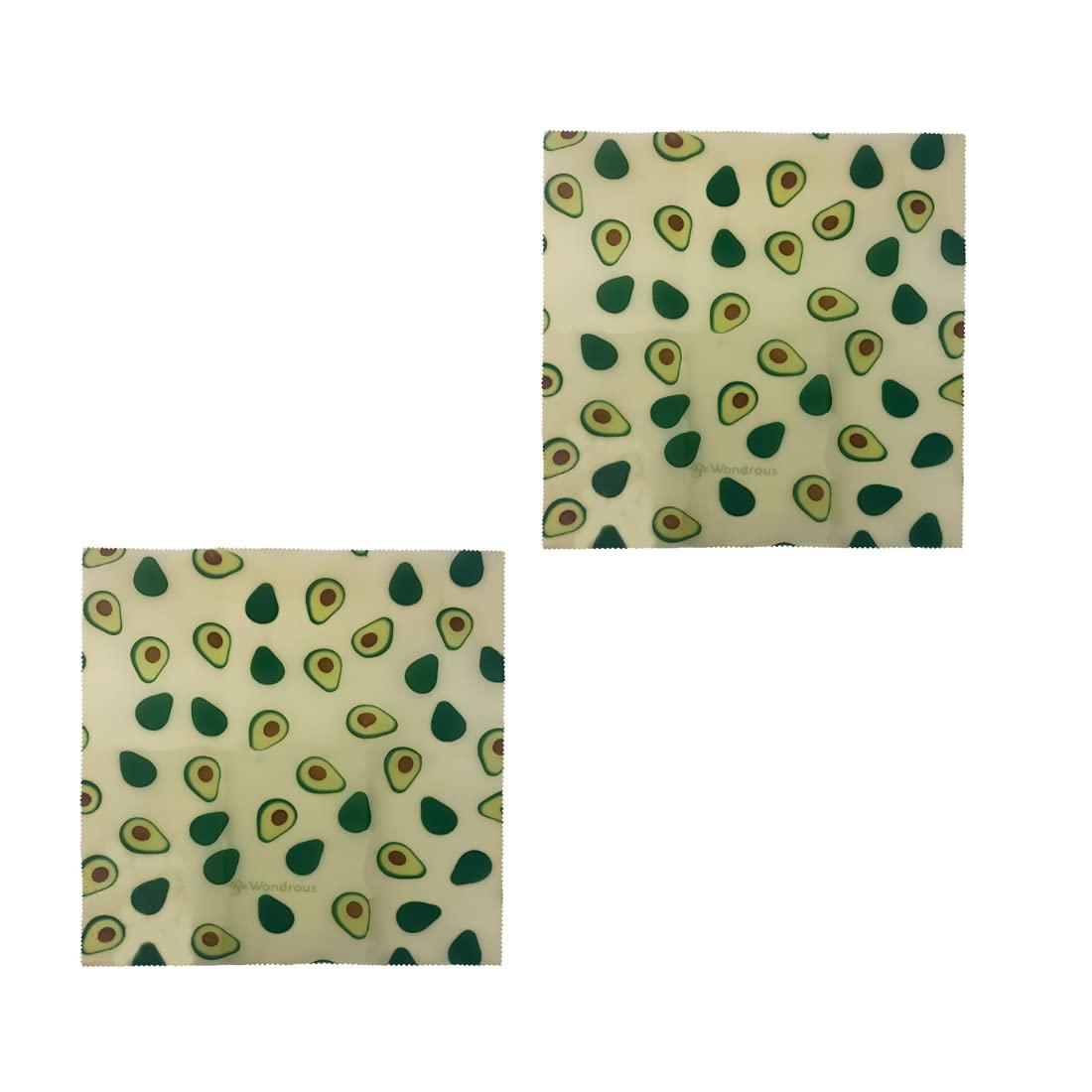 BEWONDROUS BeWondrous Beeswax Wraps | Natural, Organic, Reusable, Zero Waste Plastic Wrap Alternative for Bread, Cheese | Eco-Friendly, Sustainable, Biodegradable Food Storage