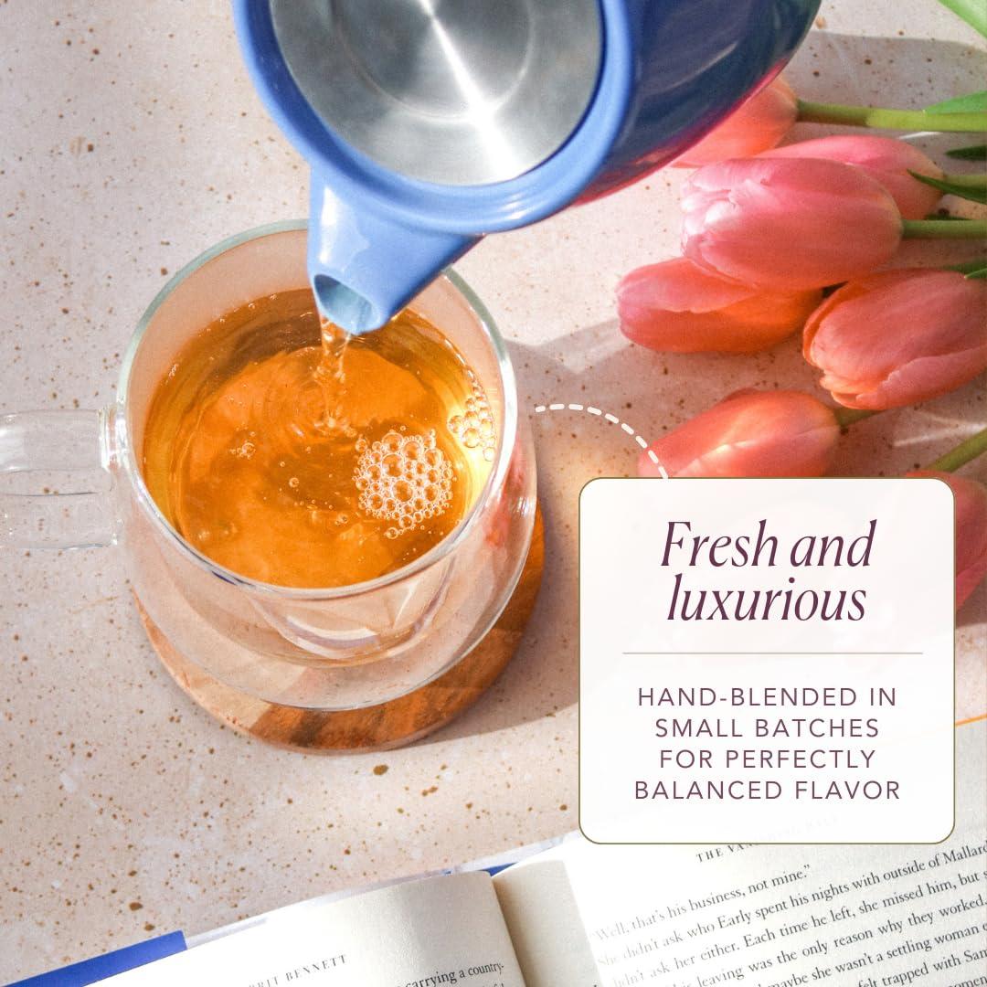 Plum Deluxe Plum Deluxe Variety Pack - Premium Loose Leaf Tea Sampler with Caffeine, Creme Brulee Earl Grey, Citrus Mint Green, Peaches & Cream Oolong, Pecan Black & Floral Black