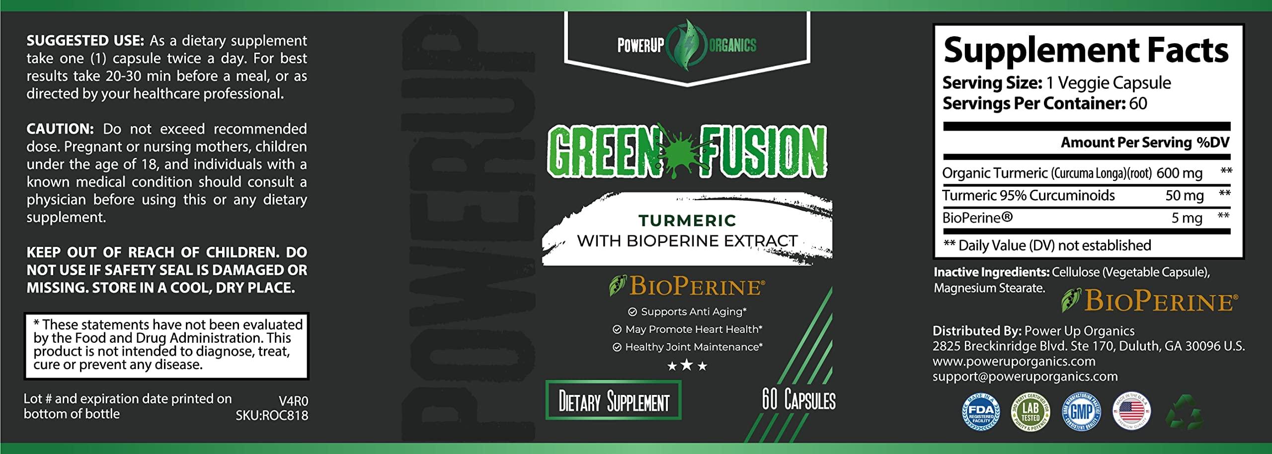Generic GreenFusion: Turmeric with BioPerine Extract