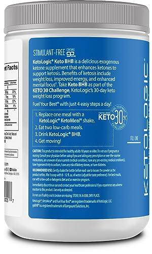 Ketologic Ketologic Keto BHB (Patriot Pop Flavor) 30 Servings - Exogenous Ketone Supplement with goBHB, Beta-Hydroxybutyrate Salts