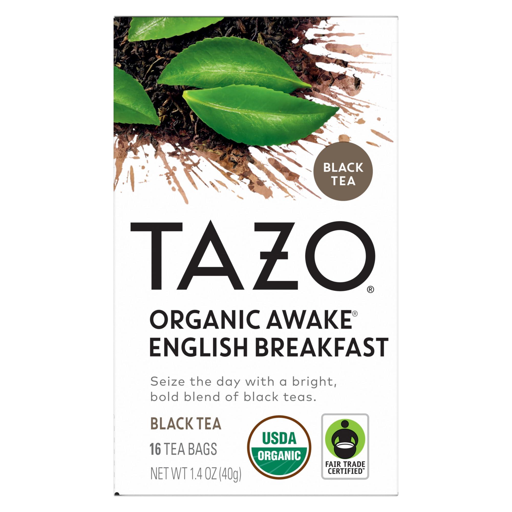 TAZO TAZO Organic Awake English Breakfast Black Tea, 16 Total Tea Bags