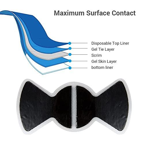 OrthoTape TENS & PMS Tens Unit Machine Therapy | Bluetooth APP Controlled | Back Pain Knee Pain Muscle Recovery - OrthoTape (Black |SM9187-SBK|)