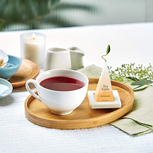 Tea Forte Tea Forte Wellbeing Organic Wellness Tea Presentation Box Tea Sampler Gift Set, 20 Assorted Variety Handcrafted Pyramid Tea Infuser Bags - Herbal Tea, Green Tea