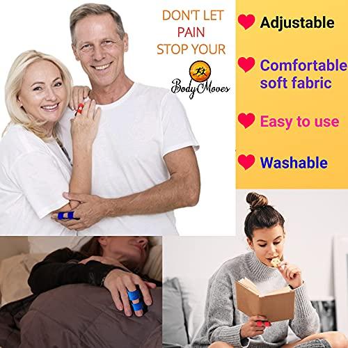 BodyMoves BodyMoves Finger Splint plus sleeve plus finger Hot and Cold Pack (3 pc set, Midnight Black)