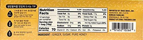 Assi Instant Ginger Tea with Honey - 12 Bags X 0.63oz