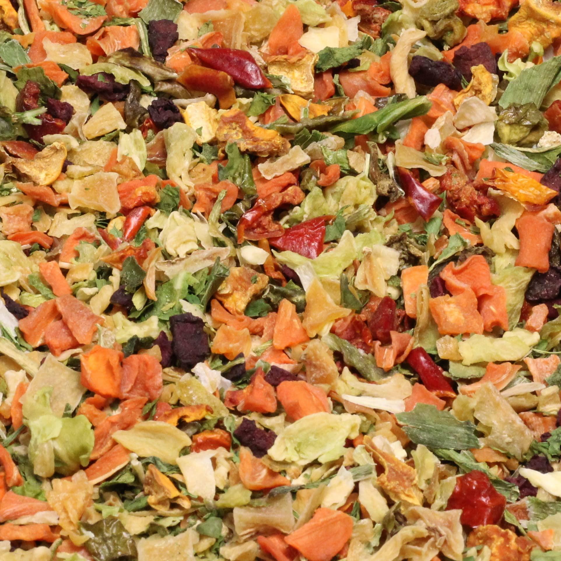 It's Delish Garden Deluxe Vegetable Soup Mix by It’s Delish, 24 OZ Jumbo Container | 16 Natural Dehydrated Vegetables for Ramen Noodles, Soup Greens with Beets | Freeze Dried Veggie Blend | No MSG, Vegan, Kosher