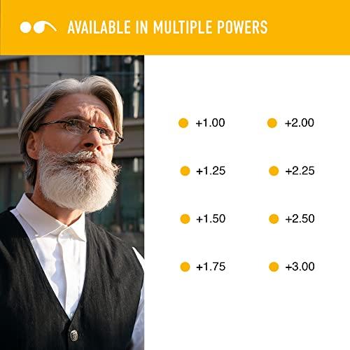 Scojo New York Scojo New York Gels Original Blue Light Reading Glasses | 1.5x BLUE RUBBER COATED | Readers for Men & Women | Stylish, Scratch-Resistant Lenses