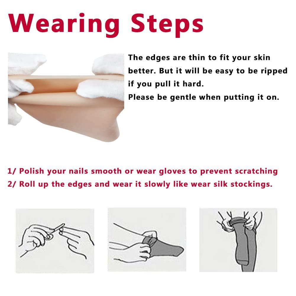 Liifun Liifun Silicone Calf Pads Leg Onlays Calf Corrector for Bow Skinny Legs Cover Birthmark Scars Tattoo (0.39in thickness a pair, Beige)