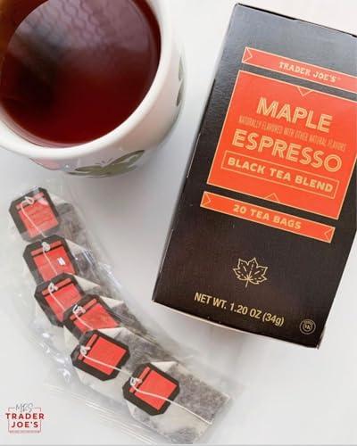 TJ's Trader Joes Maple Espresso Black Tea - 2-Pack (40 bags)