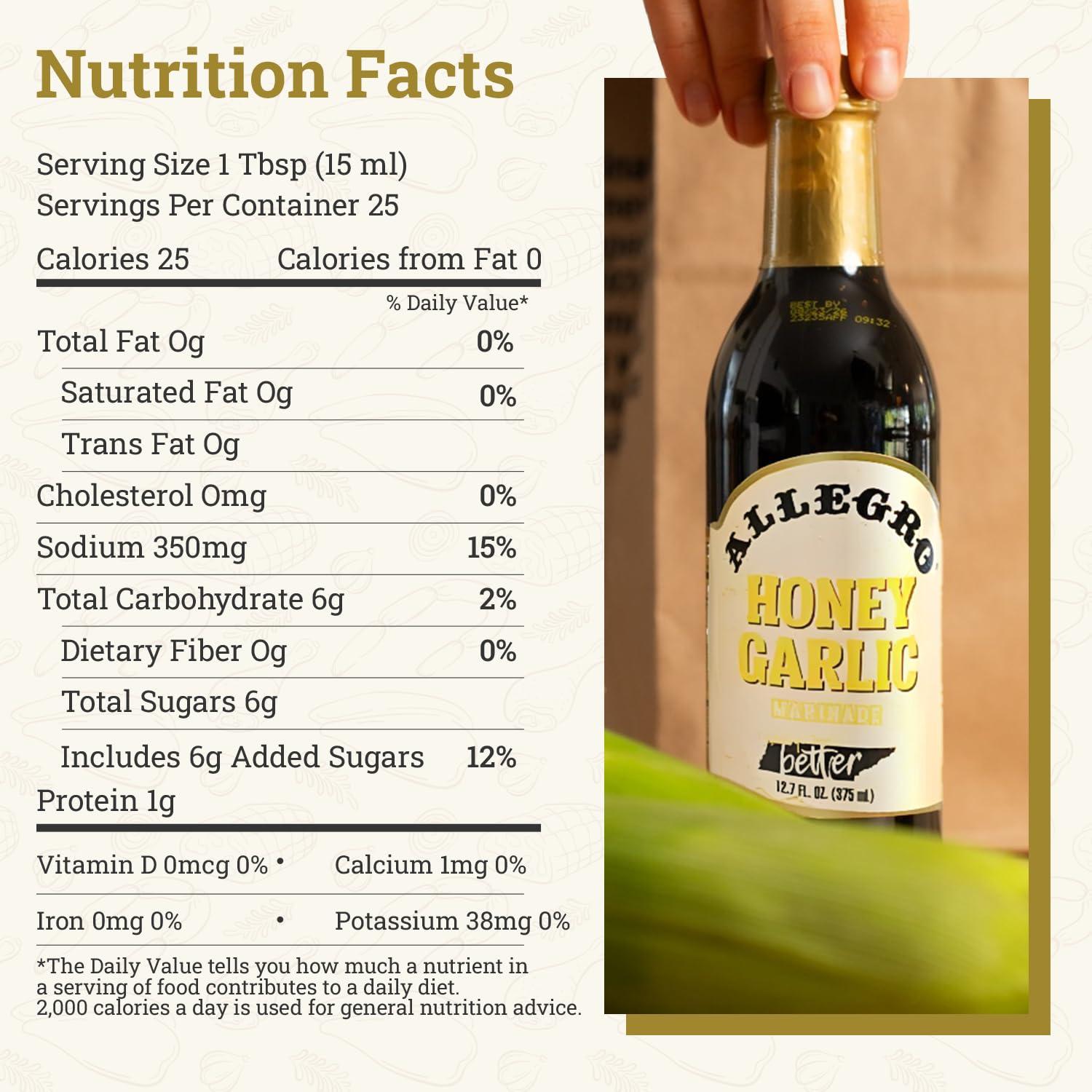 Allegro ALLEGRO - The Marinate Everything Marinades | Perfect Marinades for Meat & Veggies | Marinade for Grilling, Roasting & Cooking | Versatile, Flavorful & Easy to Use | 12.7 Oz (Pack of 6) - Honey Garlic