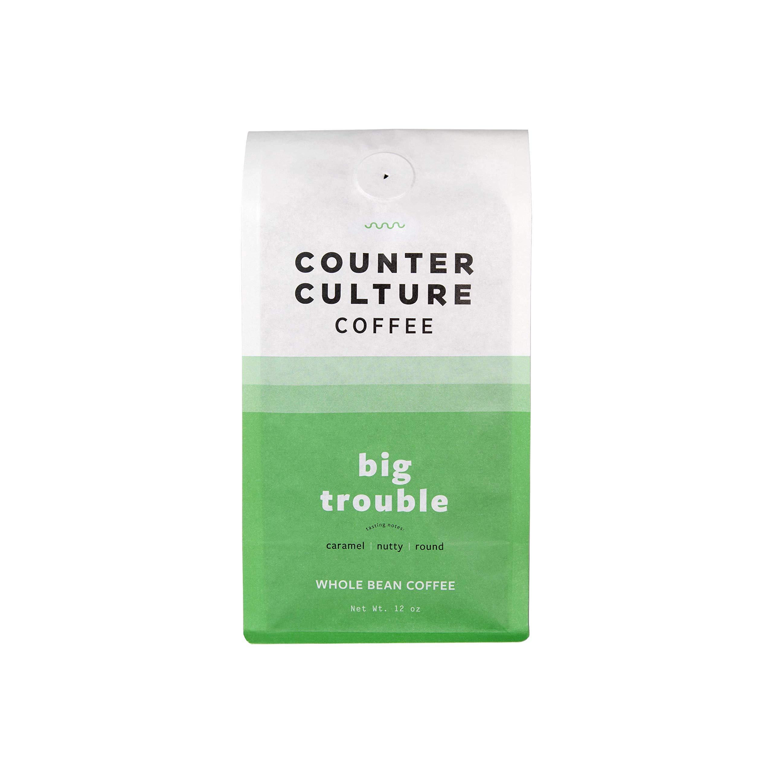 Counter Culture Coffee Counter Culture Coffee Big Trouble - Medium Roast, Sustainably Farmed, Kosher, Whole-Bean Coffee, 12oz (1 Bag)