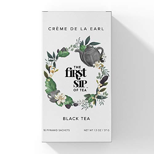 The Spice Hut Creme De La Earl Black Tea, Pyramid Sachet Tea Bags, Madagascar Vanilla & Pure Bergamot, Earl Grey Cream, High Caffeine - 16 Cups | The Spice Hut, First Sip Of Tea