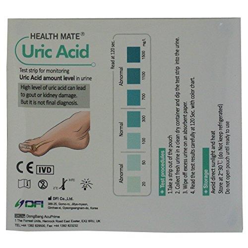 One Step 10 x GP Professional Uric Acid Gout Urine Test Strips