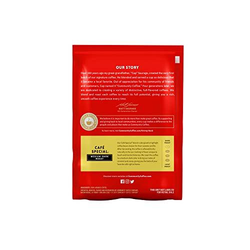 Community Coffee Community Coffee Café Special Pre-Measured Coffee Packs, Medium Dark Roast, 2.5 Ounce Bag (Box of 40)