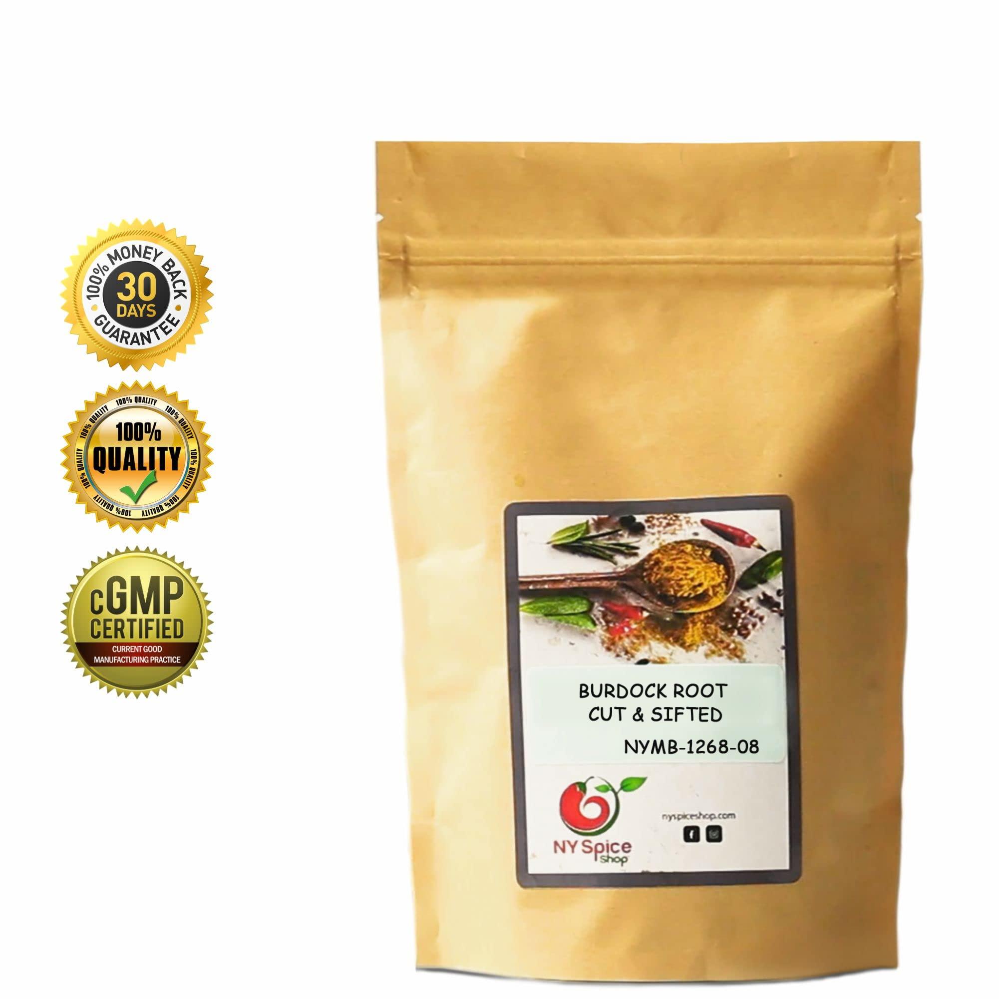 NY SPICE SHOP NY Spice Shop Dried Burdock Root Cut & Sifted - 1 Pound Fresh Burdock Root for Burdock Root Herbal Tea - Burdock Root Extract - Herbal Burdock Root Herb - Burdock Roots - Arctium Lappa L. Roots