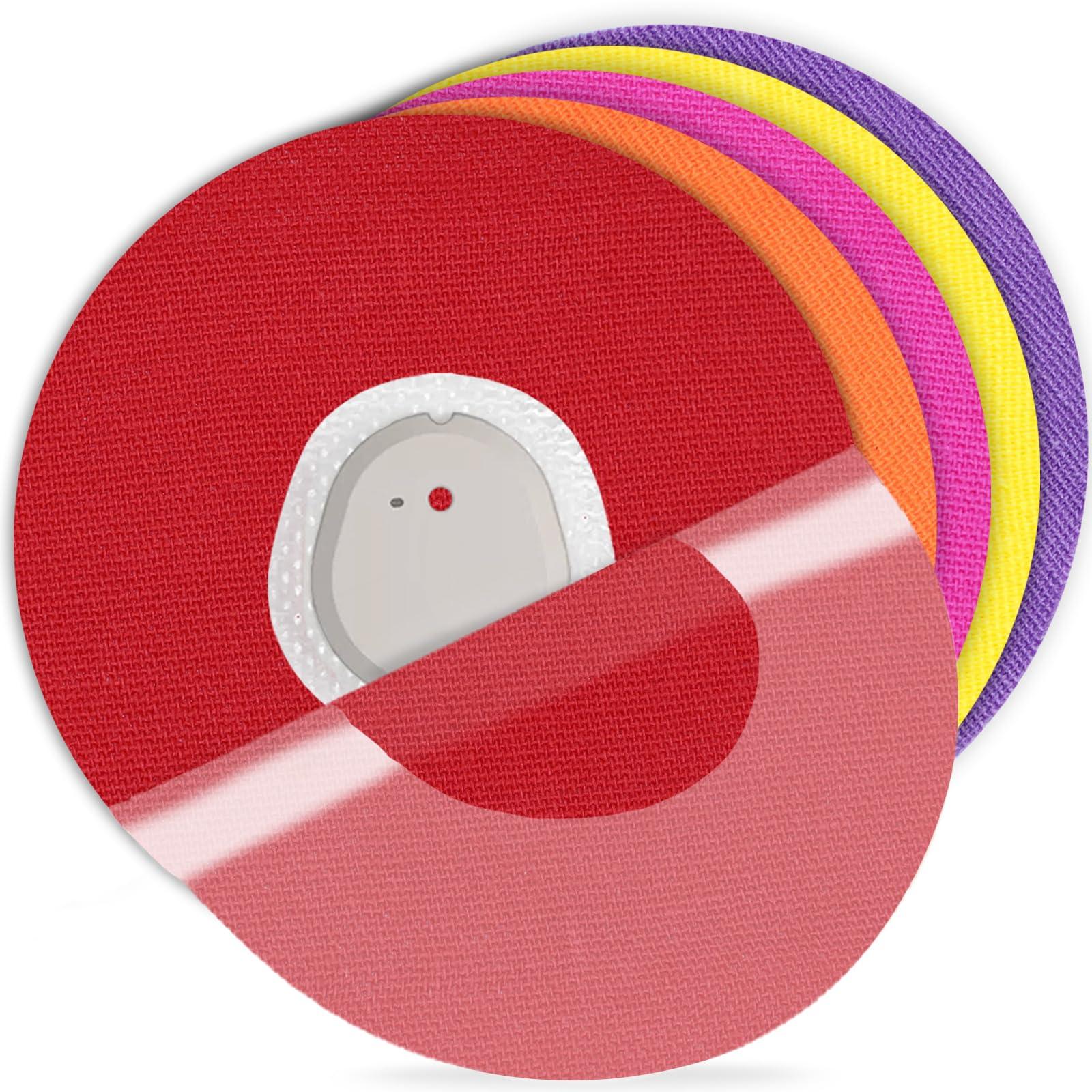 iFunyo Dexcom G7 Adhesive Patches Waterproof, 25Pack(5 Colors Combo) Overlay for Dexcom G7 Over Patch Tape,Premium Hypoallergenic & Latex-Free,10 Days Long Stay