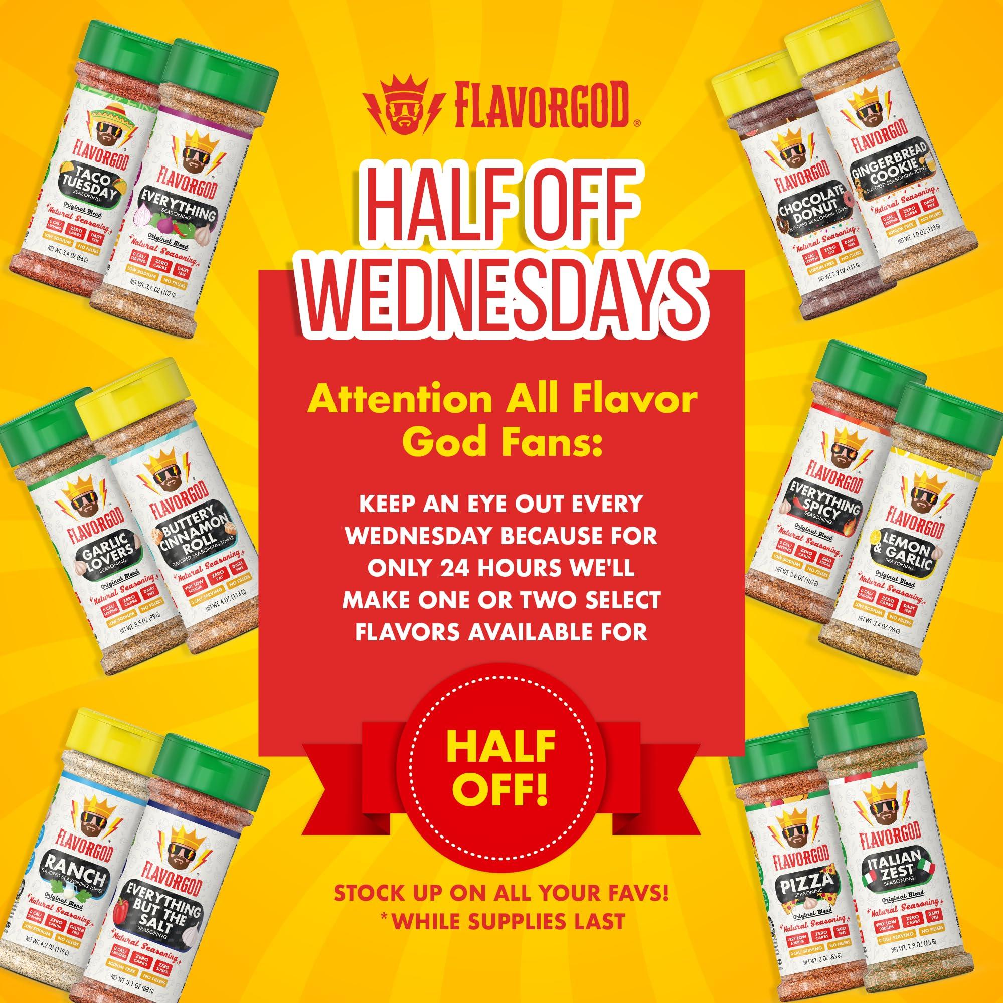 Flavor God Bacon Lovers Seasoning Mix by Flavor God - Premium All Natural & Healthy Spice Blend for Beef, Eggs, Salad & Vegetables - Kosher, Low Sodium, Gluten-Free, Vegan & Keto Friendly - Great Flavor Spices and Seasoning Gift