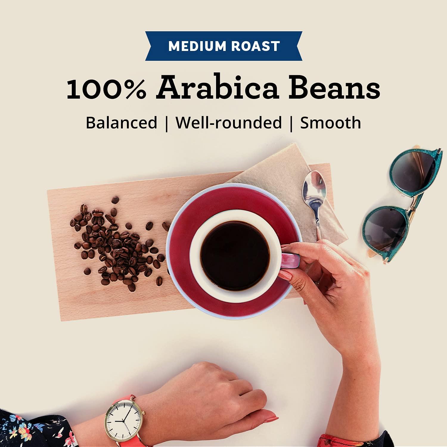 Seattle\'s Best Coffee Seattles Best Coffee, Medium Roast Ground Coffee, House Blend, 100% Arabica, 1 Bag (12 oz)