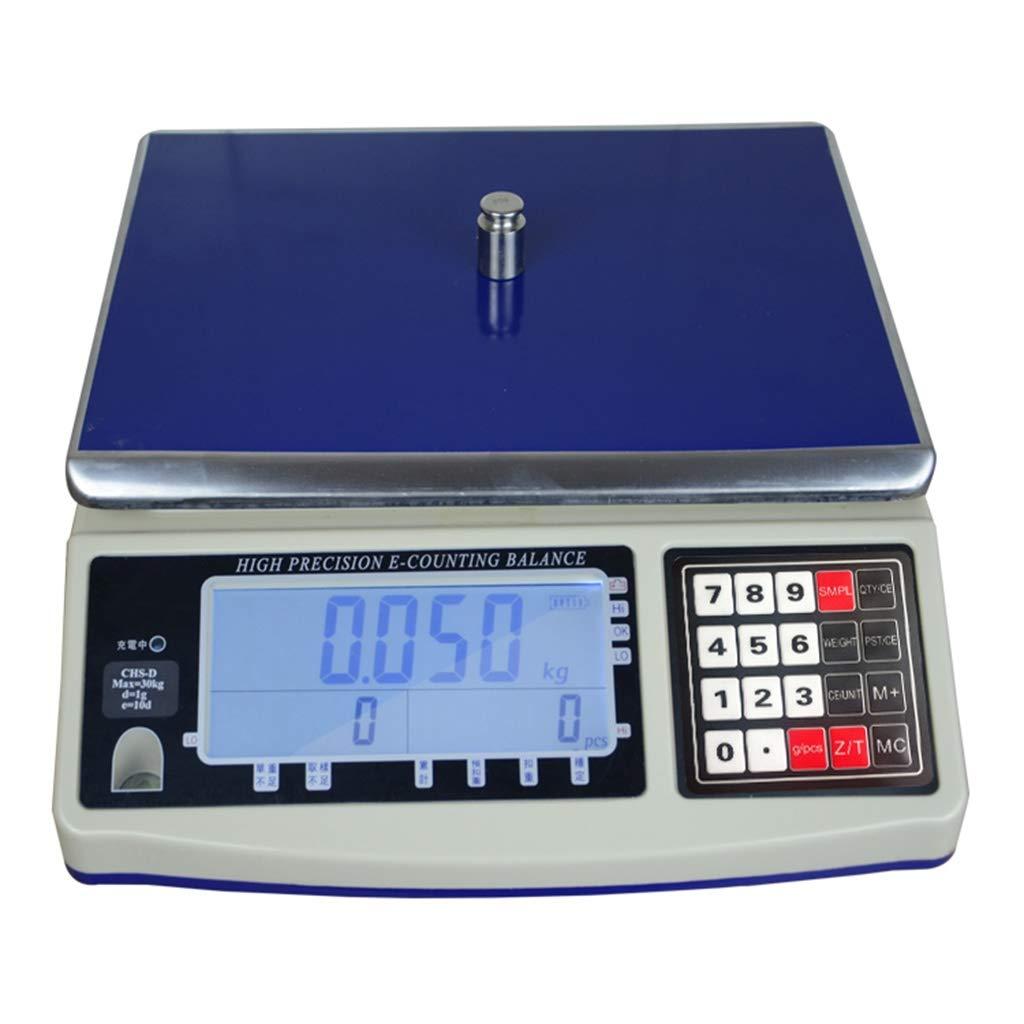 LHHL LHHL 1kg/0.01g Electronic Industrial Weighing Balance Stainless Steel Counting Scale High-Precision Kitchen Food Scales LCD Display for Retail Outlet Store (Size : 7.5kg/0.5g)