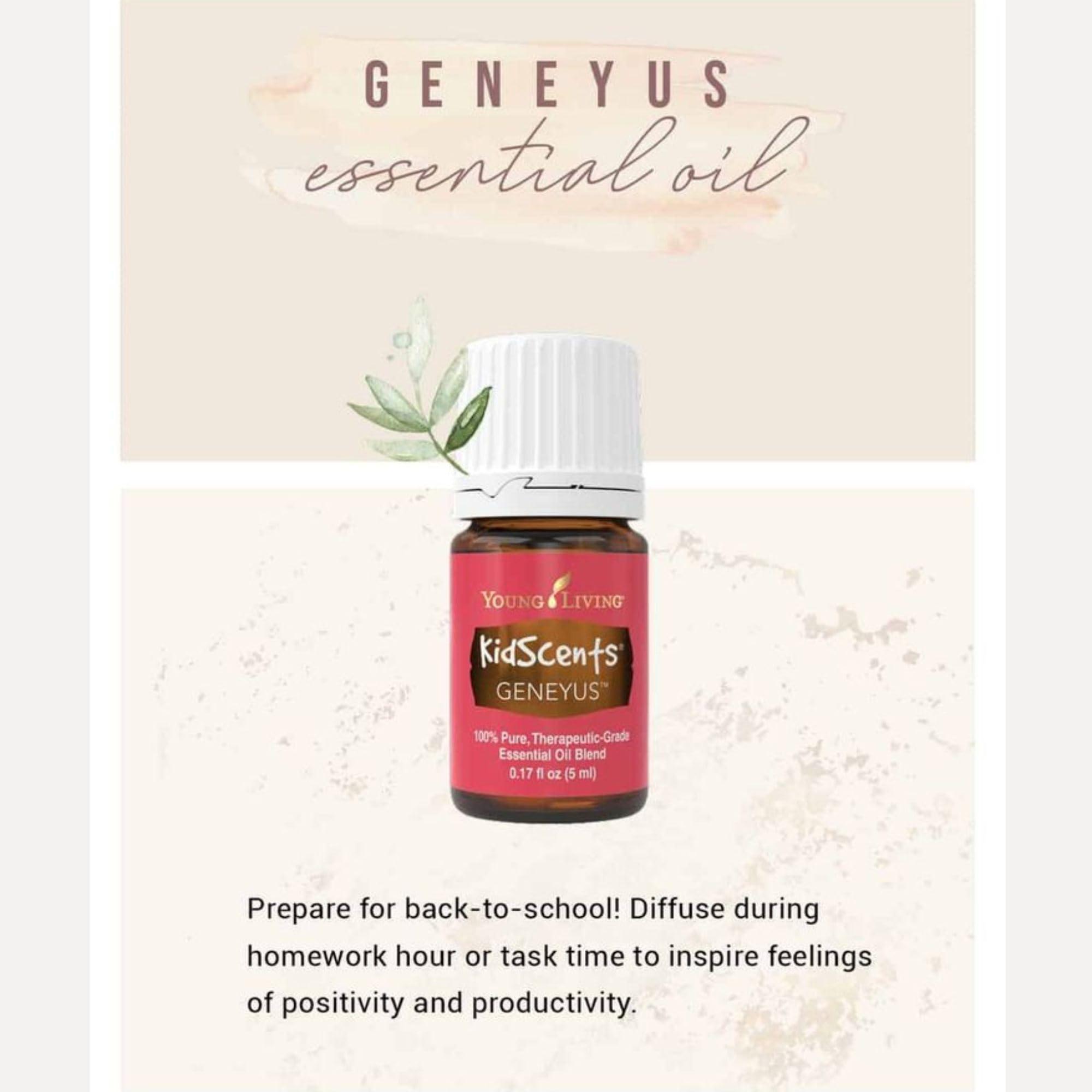 Young Living Young Living - KidScents GeneYus Essential Oil Blend 5 ml | Inspiring Aroma for Kids | Kid-Friendly | Natural Focus Support | Creates an Invigorating Ambiance