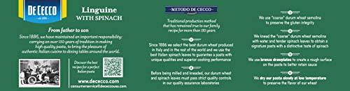 De Cecco De Cecco Spinach Pasta, Linguine No.7, 12 Ounce (Pack of 12)