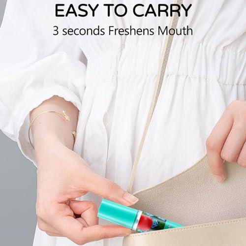 YUSHANCHENG Mouth Spray Oral Spray Bad Breath Treatment Relieve Dry Mouth Long Lasting Mint Freshener 20ml Pocket Size