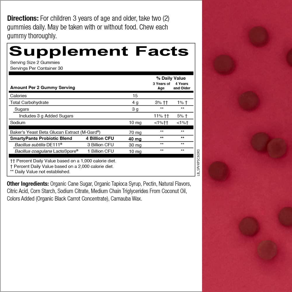 SmartyPants SmartyPants Teen Guy Multivitamin Gummies: Omega 3 Fish Oil (EPA/DHA) & Kids Probiotic Immunity Gummies: Prebiotics & Probiotics for Digestive Health and Immune Support Supplement