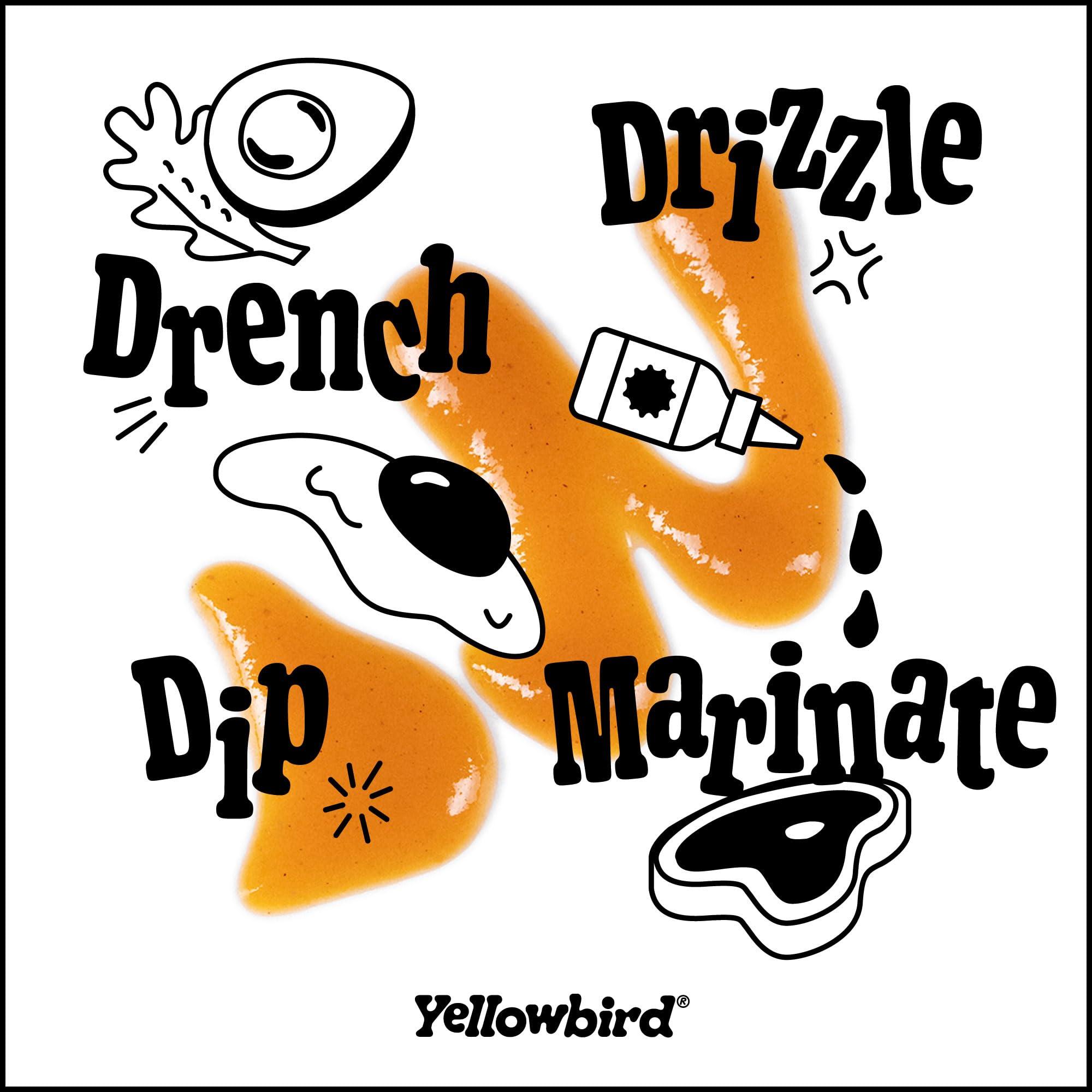 Yellowbird Foods Yellowbird Organic Habanero Hot Sauce - Medium Hot - Vegan Habanero Sauce Made with Carrots, Garlic and Tangerine - Gluten-Free & Non-GMO Organic Hot Sauce - Tabletop Size - (19.6 oz, 1 Count)