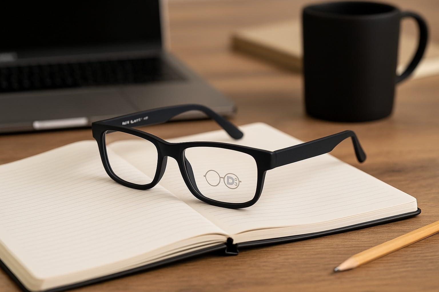 DEBSPECS DEBSPECS XXL Optical Reading Glasses - Extra Large Magnifying Reading Glasses With 160mm Wide Frames - 2 Colors (Black, 2.5, Diopters) Custom Made To Order