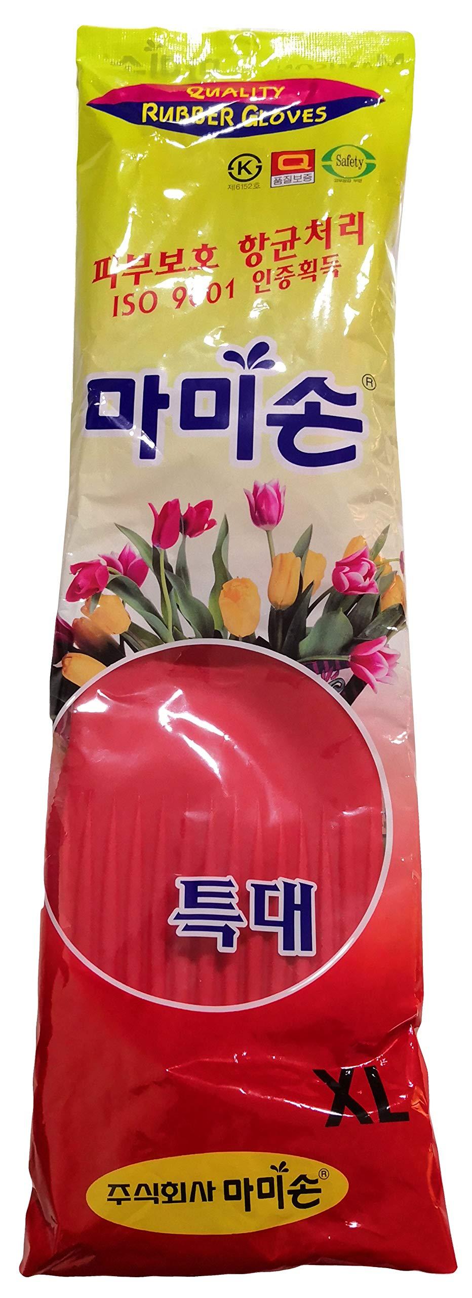 MAMISON Korean Mamison Quality Long Rubber Latex Gloves Dish Washing Gloves