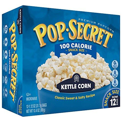 Pop Secret Pop Secret Popcorn, Kettle Corn, 3 Ounce Microwave Bags, 12 Count Box,1.12 Ounce (Pack of 12)