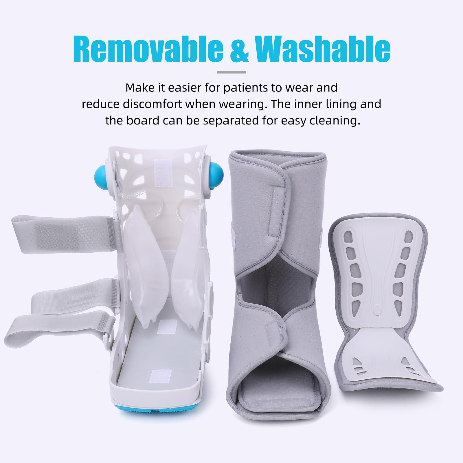 Tairibousy Tairibousy Walker Fracture Boot Air Cam Walker Boot Inflatable Walking Boot for Achilles Tendon Surgery, Acute Ankle Sprains, Broken Toe Foot, Post Op Care (S)