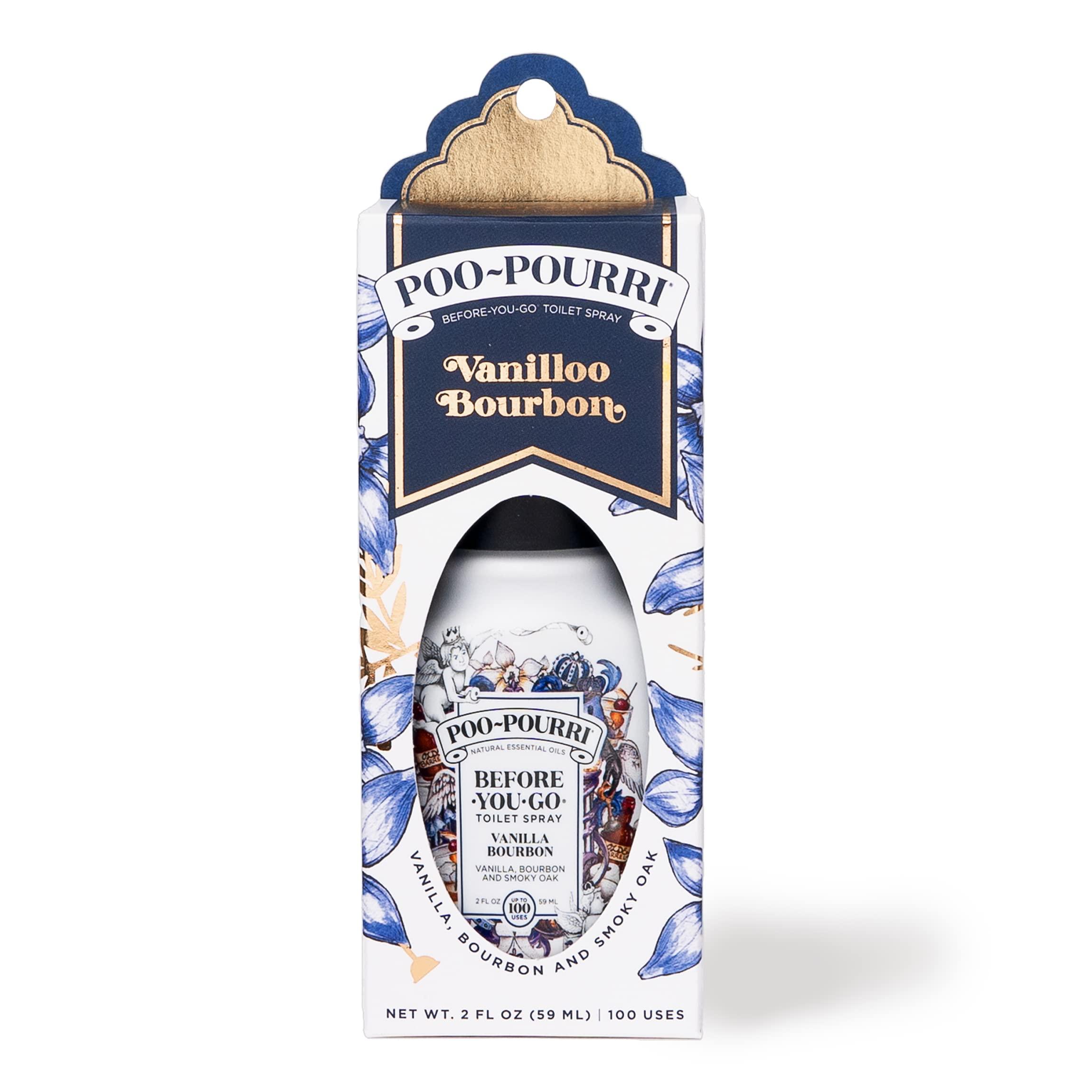 Poo-Pourri Poo-Pourri Toilet Spray, Vanilloo Bourbon + Smoky Oak, 2 Fl Oz (BB10055)