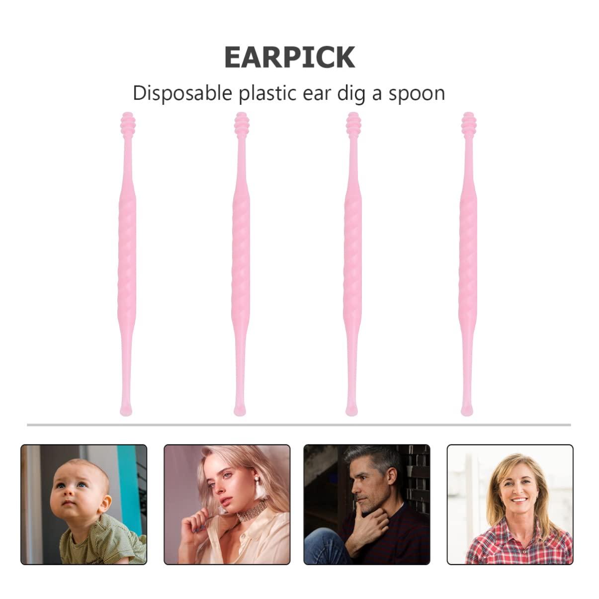 DOITOOL 30pcs Ear Pick Plastic Ear Cleaner Ear Stick Ear Wax Picker Ear Cleaning Kit Earwax Removal Picks Nose Piercing Kit Ear Brush Electric Tool Plastic Earpick Baby Portable Metal