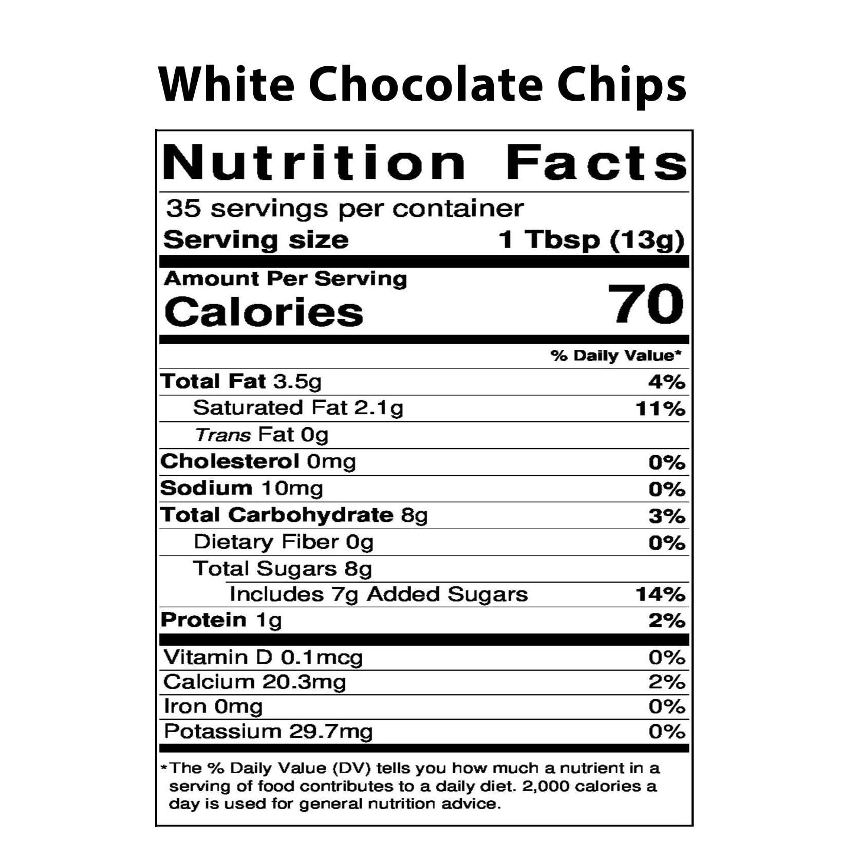 Vermont Nut Free Chocolates Vermont Nut Free Chocolates Baking Chips (White Chocolate) 16 Ounces, 2 Bags, Nut-free, Egg-free, Kosher