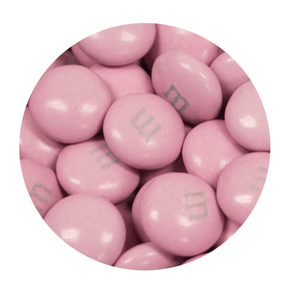 Just Candy 1,000 Pcs Pink Candy M&M\'s Milk Chocolate (2 lb, 1,000 Pcs)