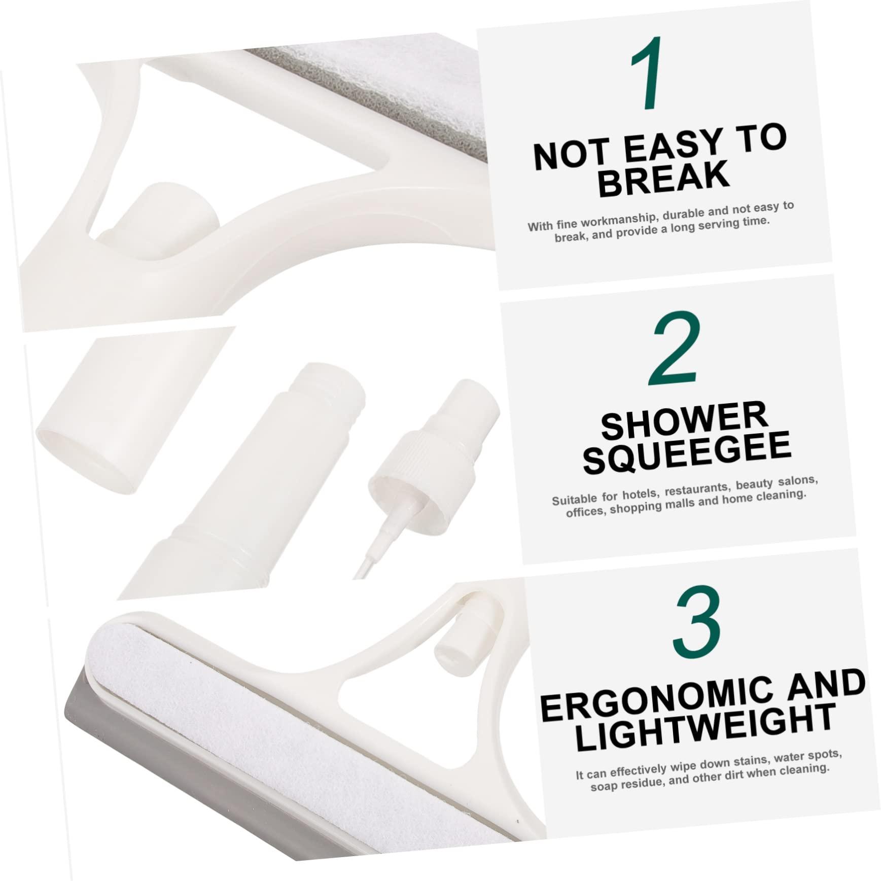 Healeved 2pcs Window Scraper Bathroom Squeegee Small Squeegee Home Glass Door Squeegee Shower Door Squeegee Window Cleaning Squeegee Shower Glass Squeegee Mirror Squeegee Window Squeegee