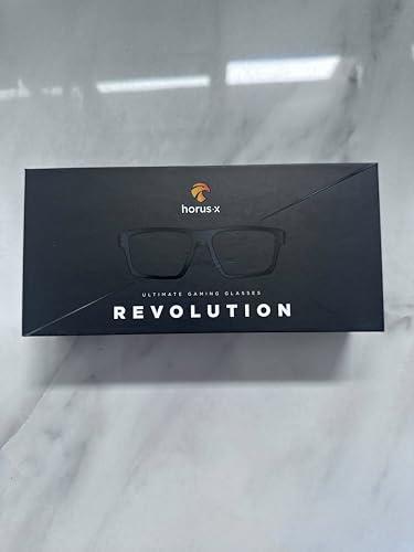 Horus X Horus X - Gaming Glasses | Blue Light Blocking Computer Screen Glasses | Anti Fatigue & Eyestrain for Men and Women | Black