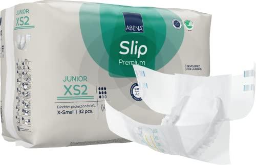 Abena Abena Hypoallergenic Slip Junior Premium Incontinence Briefs, for Juniors Aged 5-15, Eco-Labeled, Level 2, 32 Count