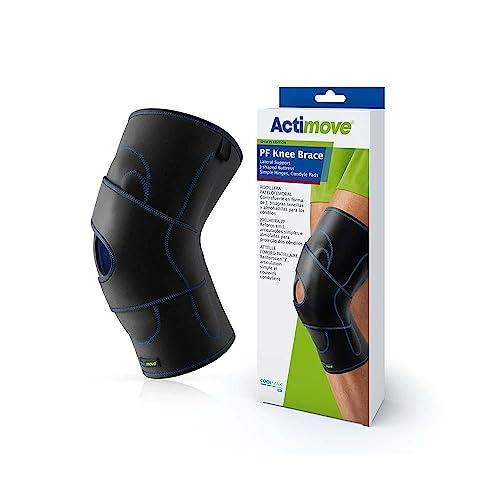 Actimove Actimove Sports Edition Knee Brace Lateral Support Simple Hinges, Condyle Pads J-Shaped Buttress | Leg Knee Support for Meniscus Tear, Pain, ACL, MCL, Injury Recovery, Black - Choose Your Size & Side