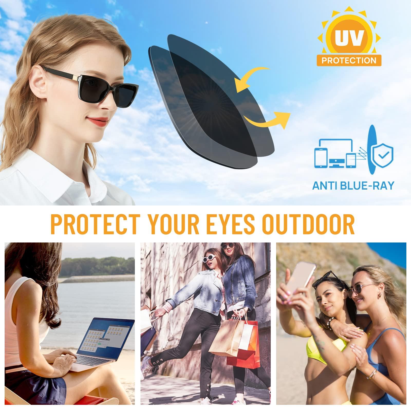 WEMOOTANTS WEMOOTANTS Large Sunglasses 1.25 for Reading Womens Black Sun Glasses Readers 1.0 125 1.5 1.75 2.0 2.25 2.5 2.75 3.0 3.5 4.0