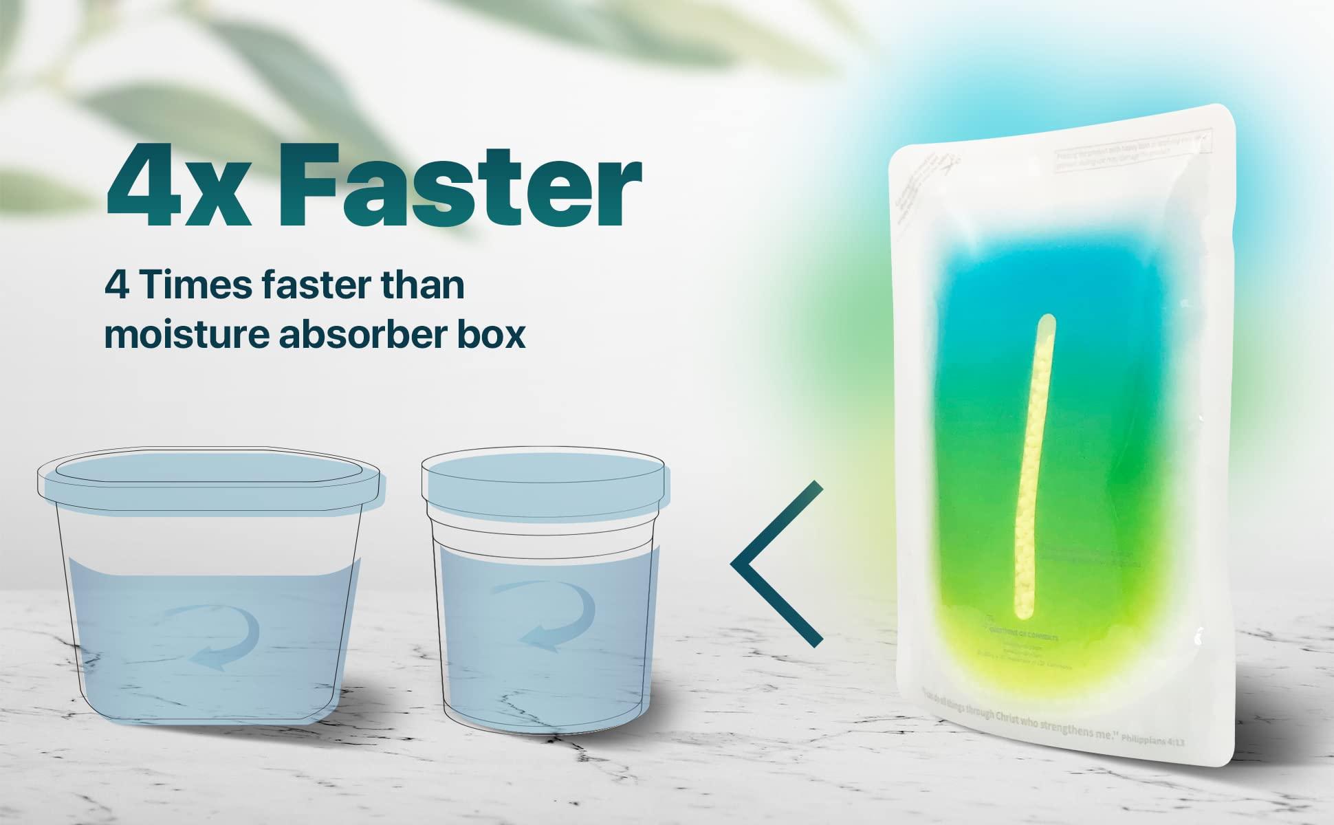 Dry & Dry Dry & Dry [32 Packs Standing Moisture Absorbers to Control Excess Moisture for Basement, Closets, Bathrooms, Laundry Rooms - Moisture Absorbers Moisture Absorber