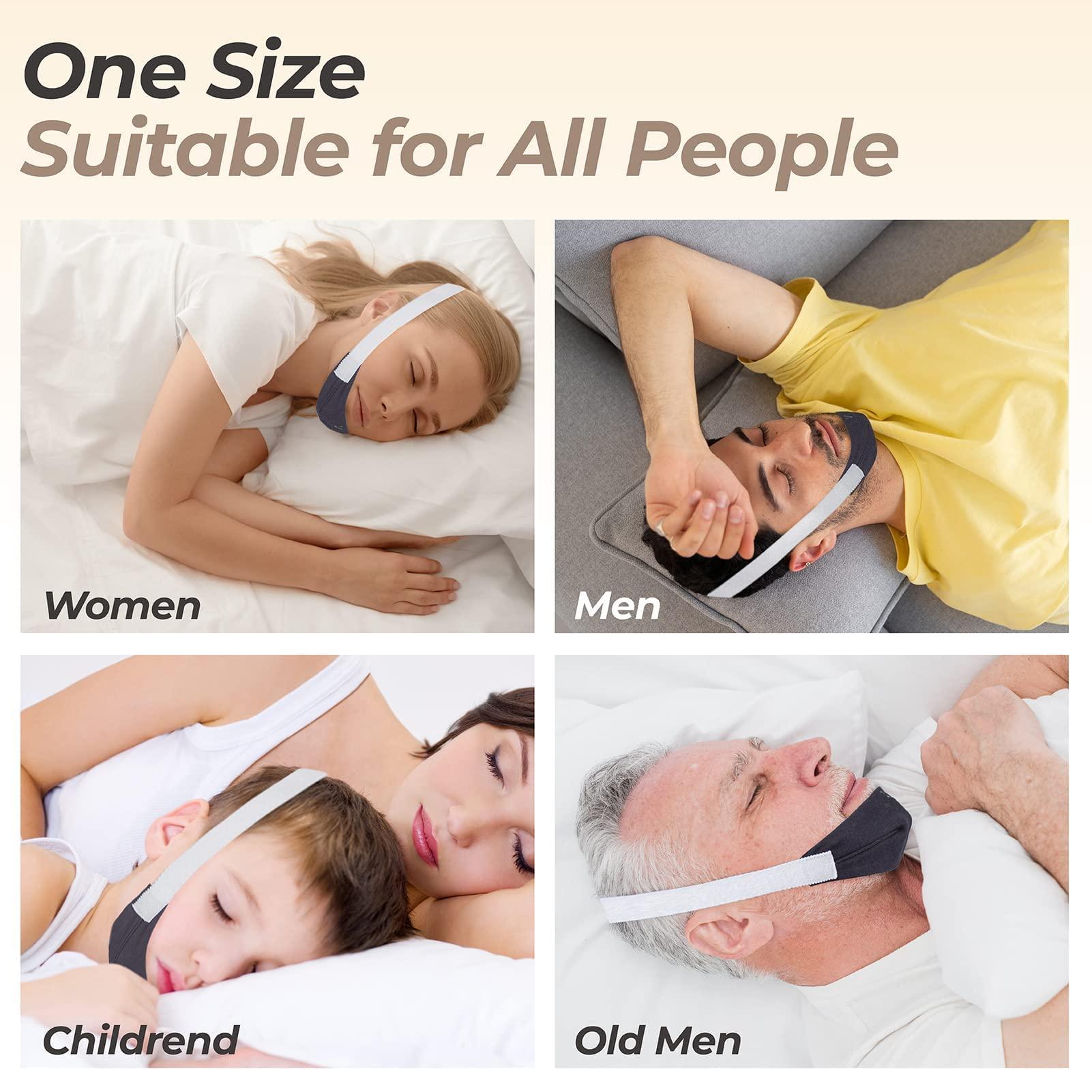 PalpitateC PalpitateC Upgrades Chin Strap Effective Mouth-Snoring Relief, Anti Snoring Men Women Universal, Adjustable Snoring Solution Effectively Regulate Snoring and Regulate Sleep, Chin Strap Resmed - 1 Pack