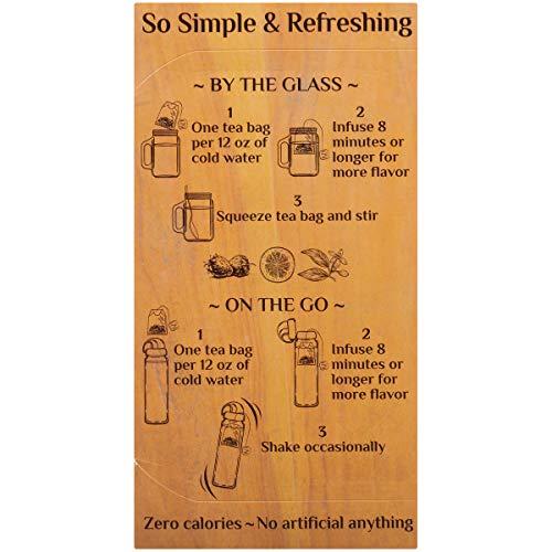 Bigelow Tea Bigelow Botanicals Cold Water Infusion Strawberry Lemon Orange Blossom Tea Bags 18 Count Box (Pack of 1), Herbal Infusion, Caffeine Free, 18 Tea Bags Total