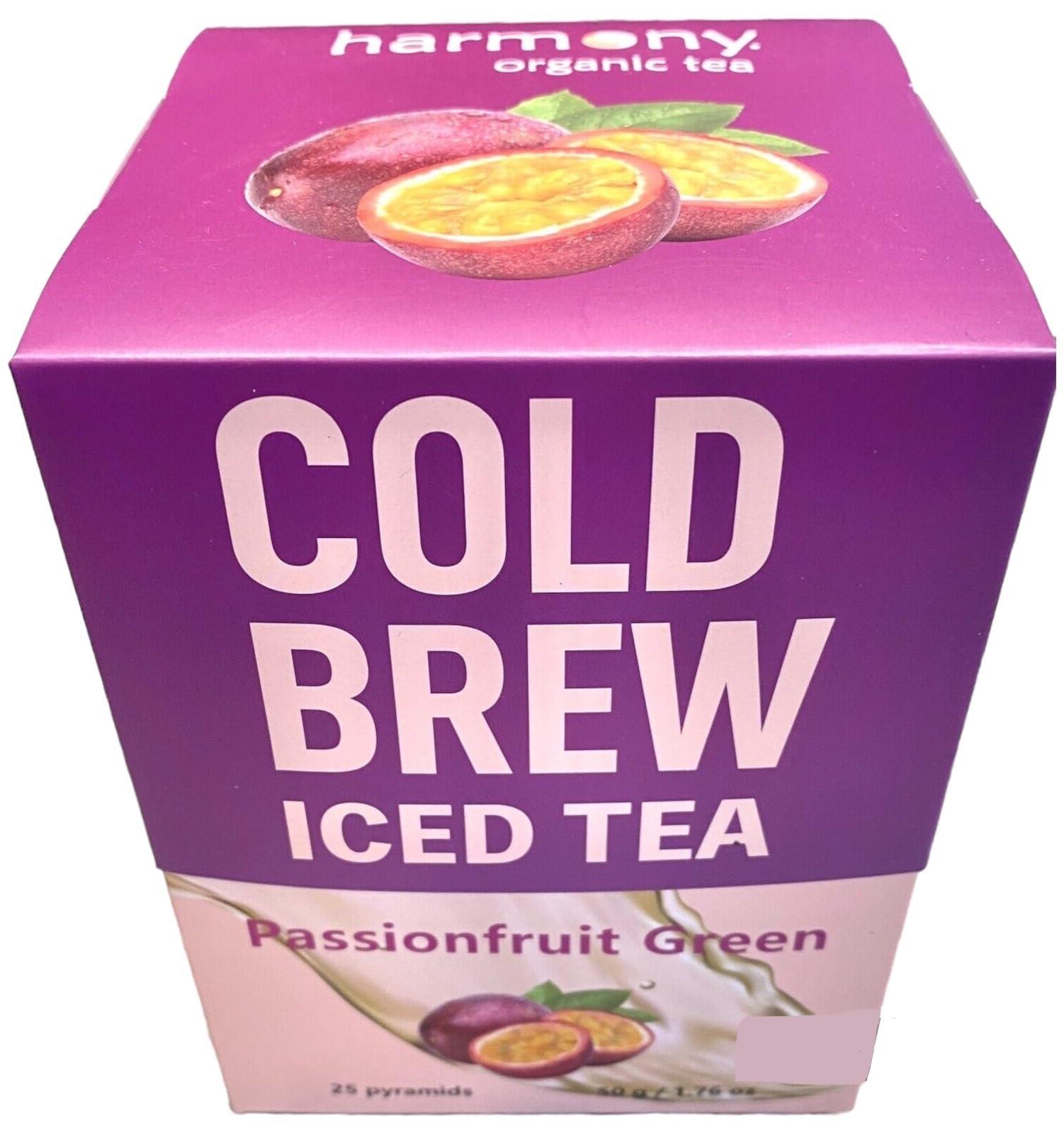 Graham Co. Ltd. Generic Iced Tea Cold Brew PASSIONFRUIT GREEN w/Matcha 25 Pyramids by Harmony Organic